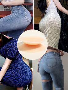 Almohadillas de silicona para levantar glúteos y relleno de muslos para mujer, forro adhesivo invisible para modelar el Body y crear una figura de reloj de arena - Multicolor - Ver 9