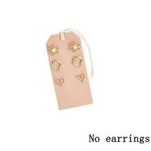1 pieza Soporte portátil de cuero PU para aretes, estante rectangular de exhibición de aretes, tarjeta de almacenamiento de aretes de doble cara, adecuado para el hogar, la tienda, los viajes, el almacenamiento de joyas, fácil de transportar - Multicolor - Ver 7