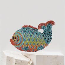 Women Mini Fish Evening Clutch Rhinestone Purse Sparkling Handbag For Wedding Party Banquet - Blue Multicolor - View 1