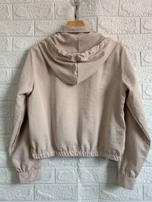 Women's Windbreaker Bomber Jacket - 米色ZY1003 - 查看 4