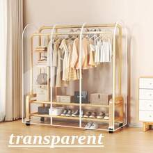 1 pieza Bolsa transparente para ropa, Funda protectora de ropa impermeable y multifuncional, Para colgar o colocar en el piso, Plegable y lavable, Adecuada para trajes, abrigos, vestidos, pantalones, ropa de invierno para mujer, Mantiene la ropa limpia, Excelente para el Día de San Valentín, Pascua - Multicolor - Ver 10