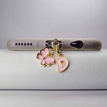 1pc Pink Butterfly & Letter Dust Plug, Compatible With Type-C Charging Port, Fits Mi, And Other 5-16 Smartphone Models - iPhone - View 18
