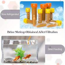 1 pieza Filtro de doble capa - Malla de 80 y 200 - Adecuado para acuario, pecera y criadero de camarones, puede filtrar y separar huevos, crías de camarones y crías de peces, herramienta de criadero con mango resistente, accesorio de limpieza de acuario - Multicolor - Ver 7