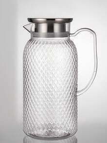 1PC Transparent, Large-Capacity Acrylic Pitcher With A V-Shaped Spout And A Good Seal. Ideal For Serving Hot And Cold Beverages, Juices, And Iced Tea, Perfect For Home Kitchens, Cafes, Restaurants, And Parties. - Multicolor - View 17