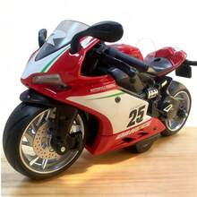 1:12 Scale Alloy Motorcycle Model, Children's Toy Motorcycle, Decorative Scooter Model, Birthday Gift For Boys - Multicolor - View 10