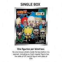 Crunchyroll Naruto Officially Licensed Blind Bag Keychain (1PC)-3D Foam Blind Box Mystery Box Figure Bag Clip&Charm Zipper Pull Keyring Backpack Accessories Collectible Valentines Gift- - Multicolor - View 4