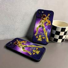 Estuche para teléfono con diseño de guerrero con armadura dorada Compatible con estuches para teléfonos   17  16 Pro Max  15 Pro Max  13 y  12 Estuche para teléfono a prueba de golpes en paquete de 1 Resistente al agua, a los golpes y a los arañazos Un gran regalo para familiares, amigos, seres queridos, novios/novias y para cualquier ocasión. - Negro - Ver 7