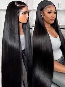 CEXXY 13x6 Brazilian Straight Lace Front Human Hair Wig 100% Real HD Transparent Lace Wigs For Women Deep Part Pre Plucked With Baby Hair Natural Hairline Glueless 5x7 Lace Wig Beginner Friendly Easy Install 360 Full Lace Wig Human Hair For Ponytail Bun Updo Hairstyles - SPure Natural - 查看 1