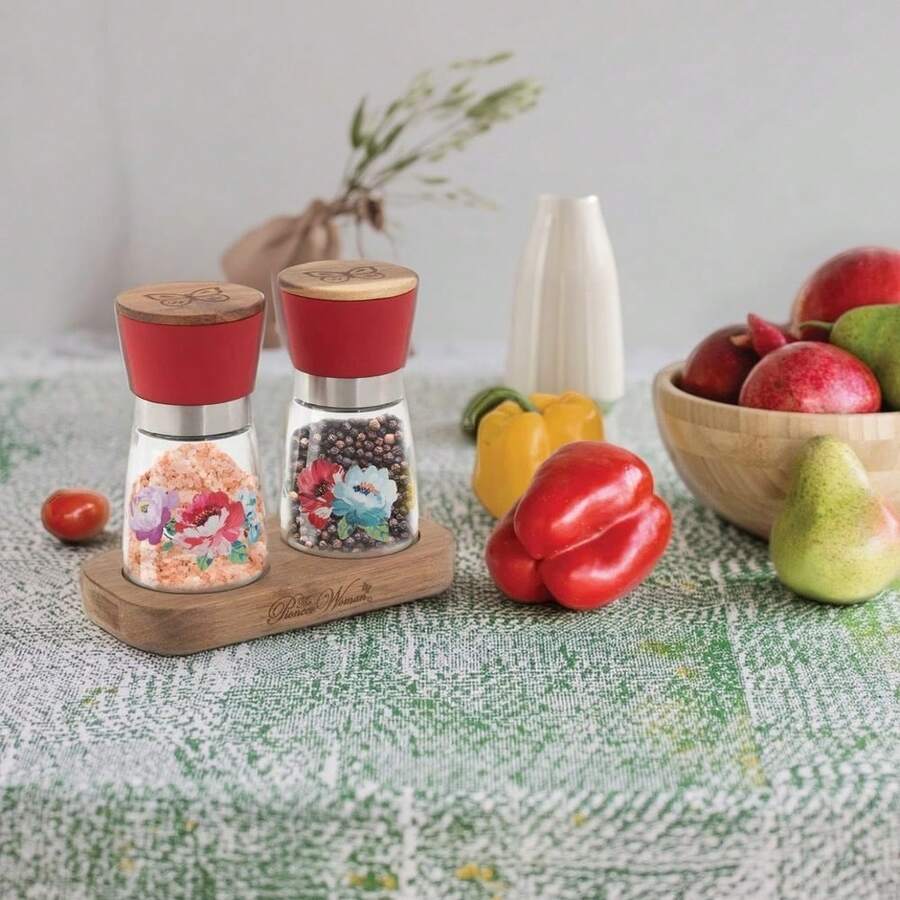 Elegant Duo Salt And Pepper Mill Set For Culinary Adventures - Multicolor - View 1