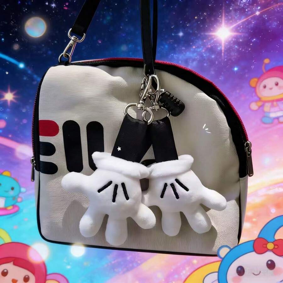 Disney Colgante con forma de palma de Mickey Mouse, llavero de mochila, accesorio de pareja - Multicolor - Ver 1