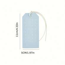 1 pieza Soporte portátil de cuero PU para aretes, estante rectangular de exhibición de aretes, tarjeta de almacenamiento de aretes de doble cara, adecuado para el hogar, la tienda, los viajes, el almacenamiento de joyas, fácil de transportar - Multicolor - Ver 5