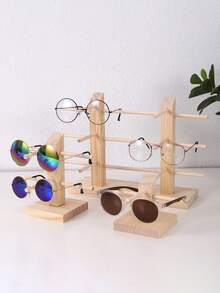 1个优质天然木质眼镜展示架，1-6层可选，适用于时尚眼镜和近视眼镜的展示，是性别揭晓派对、生日、婚礼、聚会的理想之选，也是送给同事、朋友和家人的完美礼物，尤其适合开学季。 - 原木色 - 查看 3