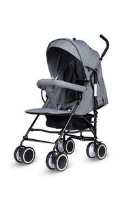 Bambico Easy Fold Stroller Baby Pushchair Compact Advanced Suspension Sturdy Wheels Stylish Design - 灰色 - 查看 6