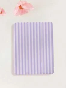 Minimalist Stylish Bicolor Striped, Pink And Yellow Striped Print Tablet Protective Case, Compatible With IPad 10.2 Inch, IPad Pro 2021/2020, IPad 9th/10th Gen, Galaxy Tab A8 10.5 Inch 2022, Matepad 10.4/Tab, Anti-Drop, With Pen Slot, Support Sleep/Wake - 多色-8 - 查看 3