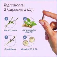 MENO – Daily Menopause Support Vitamins With Black Cohosh, Ashwagandha & B6 – Hormone-Free Vegan Formula – 30 Servings - 2pcs - 查看 2