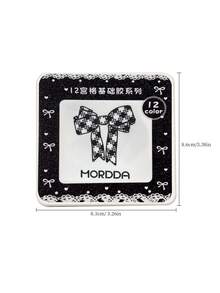 MORDDA 12 Color Pattern Gel Nail Polish, High Saturation Semi-Solid Nail Gel, Professional Salon Use Nails - Multicolor - View 12