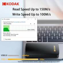 Kodak 柯达 P150 外置硬盘 500GB 1TB USB3.0 便携式硬盘 - 黑色 - 查看 3