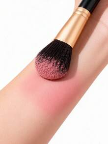 1pc Large Fluffy Soft Powder Brush, Contour Blush Brush, Setting Makeup Brush, Quick Application Non-Stick Powder Makeup Brush Tool - Dark Green - View 7