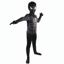 ✨2026 Schwarz Spider Cosplay Anzug| Erwachsener Spandex Zentai Jumpsuit Bodysuit✨ - 140 cm - Übersicht 4