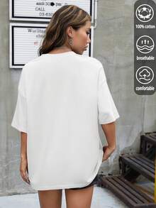 Women T-Shirts - White - View 6