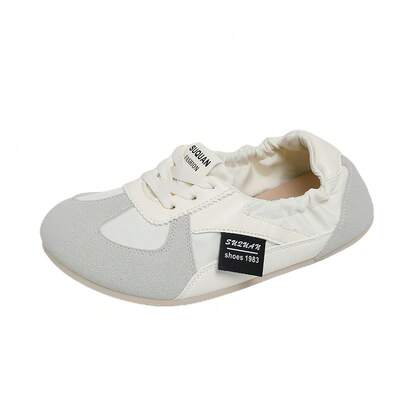 1 Pair Women's Casual Lace-Up Sneakers, Soft Sole Lightweight Ballet Flats, Spring 2026 New Arrival