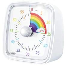 1pc 60 Minute Visible Timer, Square Countdown Alarm Clock, Super Quiet For Kitchen, Study Room, Self-Discipline - Alarm Clock Timer - View 6