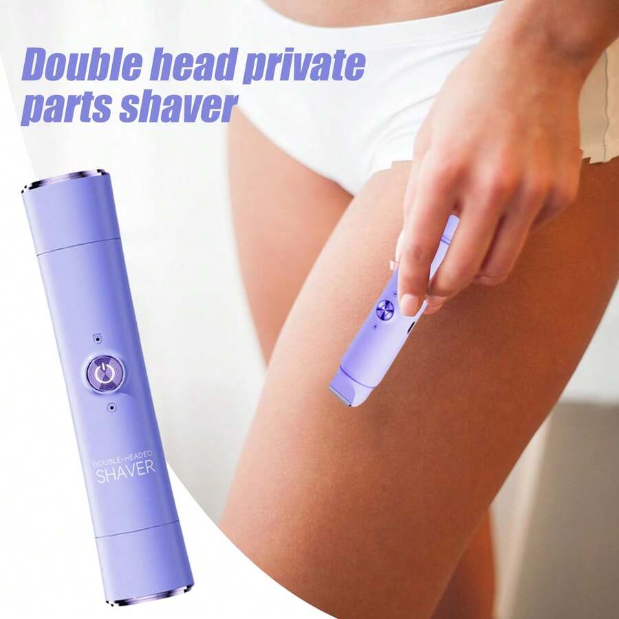 Electric Razors Shaver 2-IN-1 Women Electric Razor For Leg Arm Face Pubic Area, Cordless Bikini Trimmer Hair Removal For Women With Detachable Head, Painless,Wet & Dry ,Portable Battery-Operated Electric Shaver Epilator & Eyebrow Trimmer For Women - Miniature Facial Hair Removal Device For Face And Body Portable Hair Trimmer Electric Epilator Eyebrow Shaping Tool, Mini Facial Hair Remover, Face Shaver Christmas And New Year Gifts - 彩色 - 查看 1