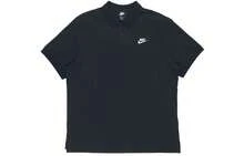 Polo deportivo casual de unicolor con logo de Nike, para hombres, negro - Negro - Ver 16