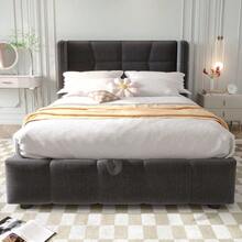 Bed Bases & Foundations - Gray + Fabric + 90cm*200cm - View 4