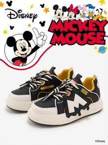 Disney 1 Pair Kids' Sneakers, Suitable For Daily Wear, Festivals, Sports, Outdoor Activities, Comfortable, Non-Slip, Durable, Breathable (Boys' Sneakers, Boys' Skate Shoes, Kids' Sports Shoes, Girls' Sneakers, Girls' Skate Shoes) - Black - View 1
