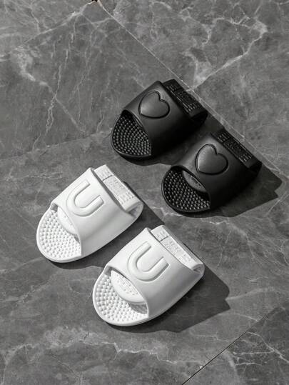 Unisex Foldable Travel Slippers, Indoor Home Bathroom Massage Slides, Lightweight Quick-Dry Bathroom Slippers, Non-Slip Flat Sandals Suitable For Men And Women