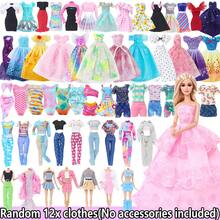 12pcs Pakaian Boneka Acak, 2 Gaun Putri, 3 Rok Pendek, 2 Baju Renang, 2 Celana Pendek, 3 Pakaian Sehari-hari, Set Hadiah untuk Boneka 11,5 Inci (Tidak Termasuk Boneka dan Aksesoris) - MultiWarna - View 12