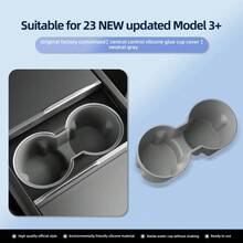 Soporte para vasos para Model3 Highland 2024 2025, soporte para bebidas de Control Central, cubierta para vasos del asiento trasero, accesorios para coche 7XAT - M3-23JB-HGREY - Ver 10