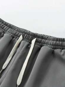 Herren lässige weite Taschen Cargo Shorts im Straßen-Stil, Gothic-Stil Shorts, Dopamin, Outdoor funktionaler Stil, Herren Lässig Shorts, Sport Shorts, weite khakifarbene Shorts, funktionale Shorts, Laufshorts, weite Passform - Grau - Übersicht 3