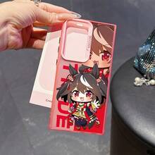 Funda de Teléfono de Personaje de Juego Versión Q para  Galaxy S25 S24 S23 S22 S21 S20 FE Ultra Plus Edge 4G 5G, Cubierta Trasera Mate Antigolpes, Funda de Uso Diario, Funda Protectora de Moda, Material Duradero, Carcasa Ligera, Usuarios de , Usuarios Casuales - Colores mixtos - Ver 3