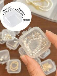 15/1 Set Of Transparent Plastic Storage Boxes, Diamond Painting Toolbox, Suitable For Art DIY, Handicrafts, Jewelry Accessories, Pills, Sewing Supplies, And Classification Storage Of Beads. Dimensions: 4.6x6.5x2.3 Inches. The Large Box Contains 14 Small Boxes. Must-Have For The Back-To-School Season. - Multicolor - View 12