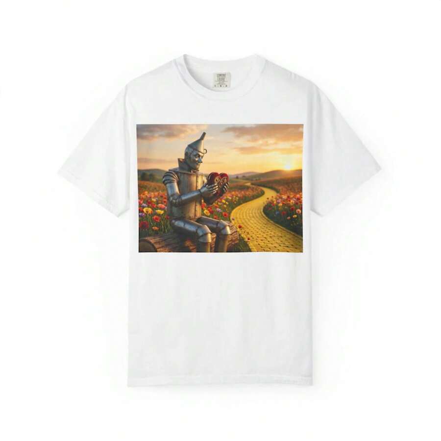 Tin Man Holding Heart T-Shirt | Wizard Of Oz Sphere Las Vegas - 白色 - 查看 1