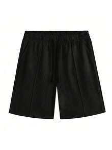 Bộ áo polo và quần short nam mùa hè nhẹ, trang phục thể thao đi biển thường ngày thời trang. - màu đen - Xem 5