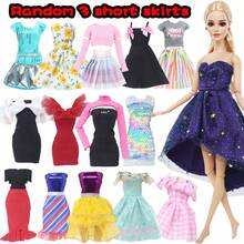 12pcs Pakaian Boneka Acak, 2 Gaun Putri, 3 Rok Pendek, 2 Baju Renang, 2 Celana Pendek, 3 Pakaian Sehari-hari, Set Hadiah untuk Boneka 11,5 Inci (Tidak Termasuk Boneka dan Aksesoris) - MultiWarna - View 3