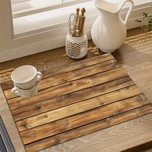 1pc Colorful Print Soft Absorbent Kitchen Counter Drying Mat With Non-Slip Rubber Backing - Quick-Dry Stain-Hiding For Dishes & Coffee Makers, Multi-Use Home Mat Dish Drying Mat, Dish Drying Mat - 彩色 - 查看 3