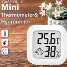 1/2 piezas Termómetro digital mini e higrómetro, medidor de temperatura y humedad de alta precisión para interiores, indicador de nivel de confort para el hogar, oficina, automóvil, bodega de vino, hábitat de reptiles - Termómetro e higrómetro - Ver 7