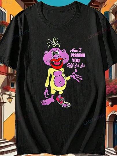 Women Top Funny Peanut Am I You Off Graphic-Shirts Fa Fa Jeff Dunham Cartoon Tops Summer Unisex Streetwear Comfortable CamisetasCasual