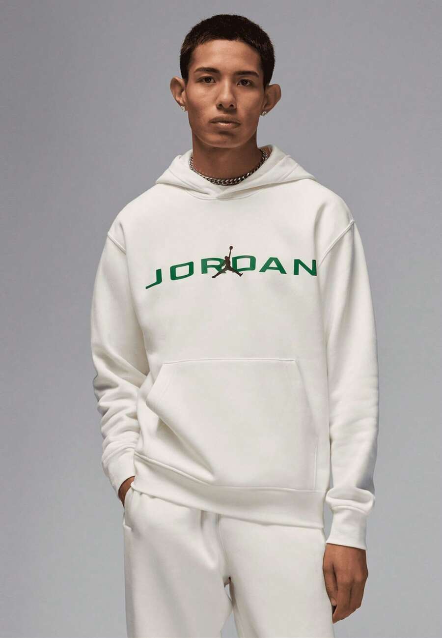 Nike Jordan Essential Fleece Air Stretch Overhead Hoodie Jumpman Hooded Sweatshirt - Apricot - View 1