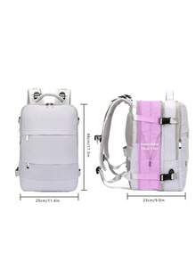 Tas Ransel Kabin Wizz Air Ryanair 40x20x30cm - Kompartemen Laptop 14", Termasuk Kantong Kompresi Vakum dan Set Pompa Manual, Tempat Penyimpanan Sepatu, Cocok untuk Perjalanan Singkat, Tas Kabin, Perlengkapan Perjalanan Ringkas - MultiWarna - View 8