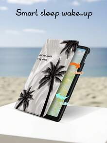 Kingsung Resort Style Palm Tree Pattern Tablet Case, Compatible With 9.7/10.2/10.5/10.9/12.9/Pro 11, 10th Generation, Compatible With Samsung Galaxy Tab S6 Lite 10.4-Inch, Compatible With Kindle Paperwhite 12th Gen 2024, Kindle (11th Generation) 2022 Version, Kobo Clara Color, Soft Fall Protection, Smart Stand/Auto Wake/Sleep - Multicolor - View 7