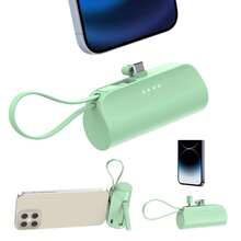 YLYP 5000mAh Portable Charger With Stand, Suitable For Type-C Phones, Super Compact Type-C Power Bank, Travel Essential, Plug-In Battery Pack, Travel Wireless Phone Charger For IPhone 17/17 Air/16/15 And Android Galaxy Phones - Recolor - View 13