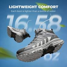 Men's Armadillo FieldLite PRO Waterproof Hiking Boots | Lightweight All-Day Comfort For Trekking, Camping & Climbing - Light Grey - View 6