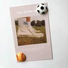 3/6pcs Sports Ball Fridge Magnets, Photo/Information Holder Magnets For Kitchen, Office, Whiteboard, Storage Cabinet, Dishwasher, Home Decor, Teacher's Day Gift - Multicolor - View 3