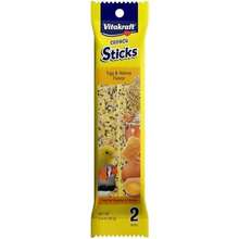 Vitakraft Crunch Sticks Parakeet Treats Egg And Honey Flavor 2 Pack - Long Lasting Seed Stick With Natural Wood Center Clip Holder And Nutritious Ingredients For Happy Engaged Birds - / - Xem 1