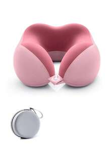 Almohada de cuello de espuma de memoria con forma de U, soporte de cabeza unisex portátil, adecuado para avión, coche, sillón reclinable del hogar, accesorio de viaje esencial para dormir, vacaciones, camping, accesorio de oficina - Multicolor - Ver 17